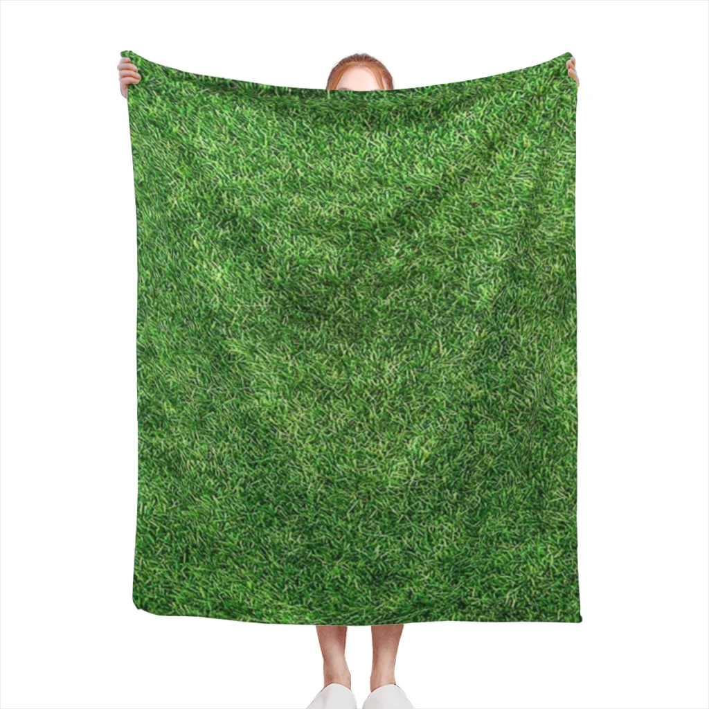 COOL !!!! GRASS BLANKET !!!!  Blanket Soft Throw Blanket for Home Bedroom Bed Sofa Picnic Travel Office Rest Cover Blanket Kids