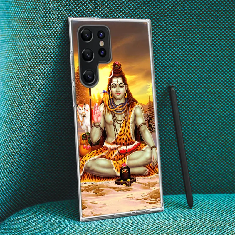 Lord Shiva Hindu God Buddha India Cover For Samsung Galaxy S21 S20 S23 FE S22 S24 Ultra Phone Case S10 S10E S8 S9 Plus S7 S6  Ed