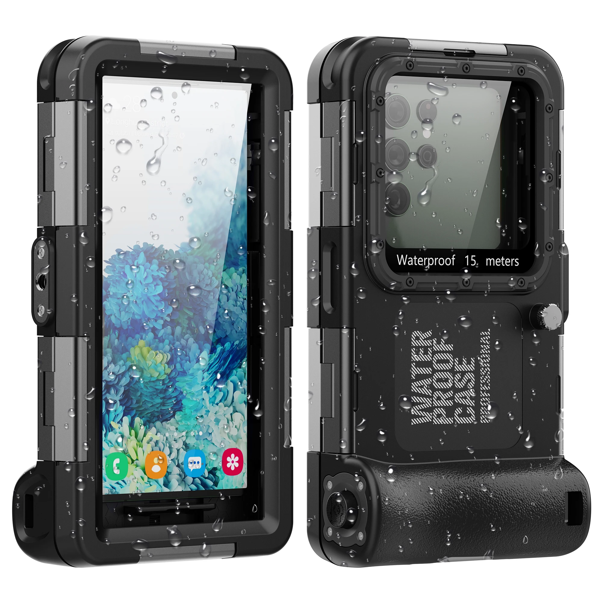 

Shellbox Professional for Samsung Fourth Generation IP68 Standard 15M/50 Feet Waterproof Case for Diving/Swimming Photography