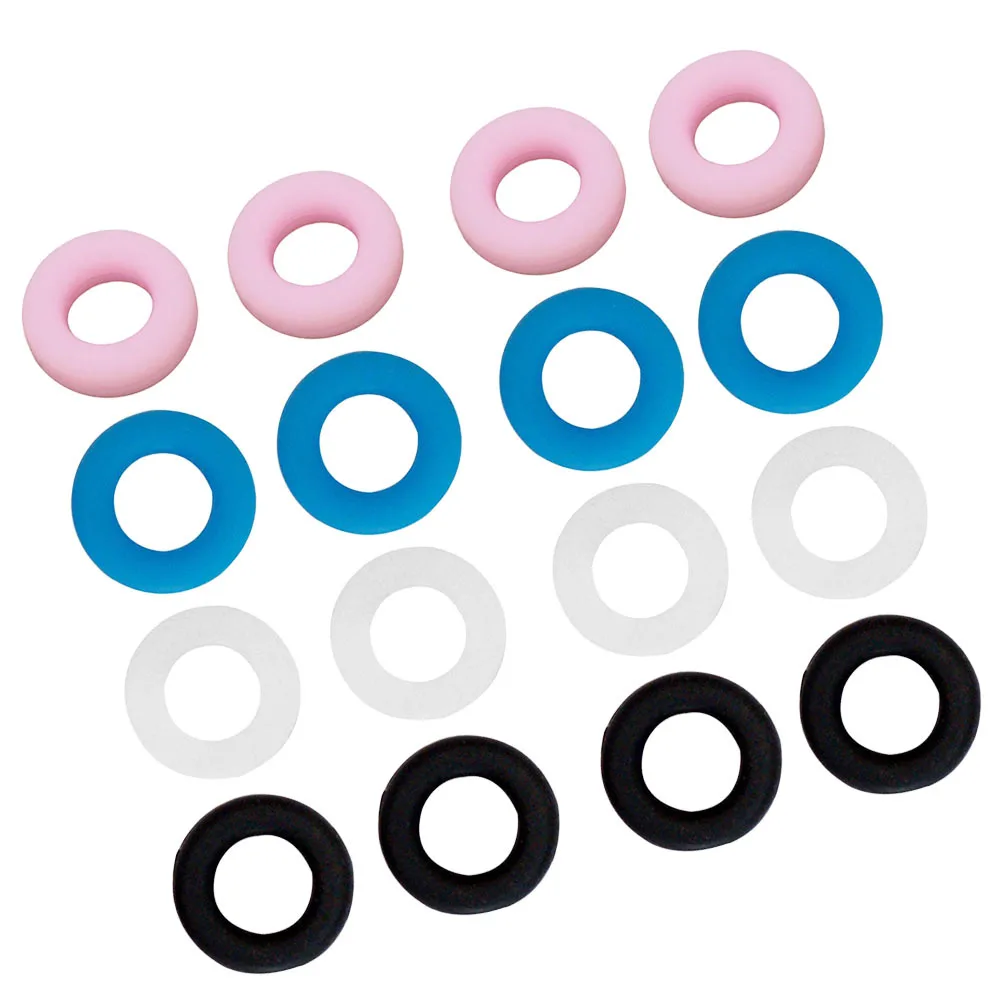 نظارات حلقية مضادة للانزلاق من السيليكون تناسب جميع الإطارات خفيفة الوزن ومريحة للرياضة اليومية في الهواء الطلق أزرق سماوي وردي أسود