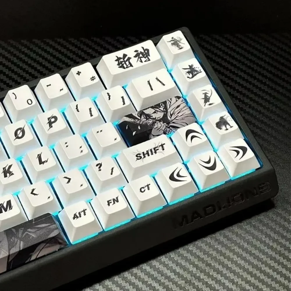 

Набор колпачков для ключей GEFENSI Samurai Cherry PBT 135 Key Anime Personality для MX Switch HI75 HI8 68 F99 104 64 Механическая клавиатура для намотки