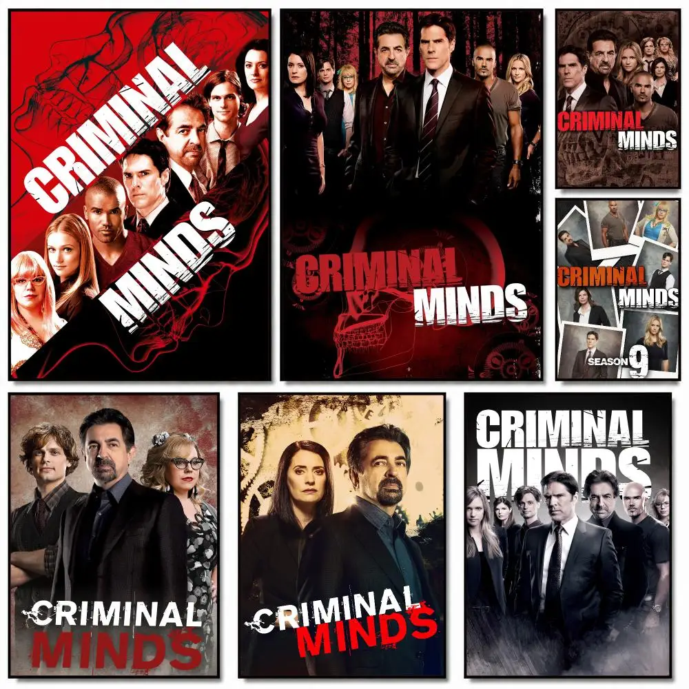 tv series C-Criminal Minds-S Poster Removable Wall Sticker for Home Cafe Bar Office Interior Decor