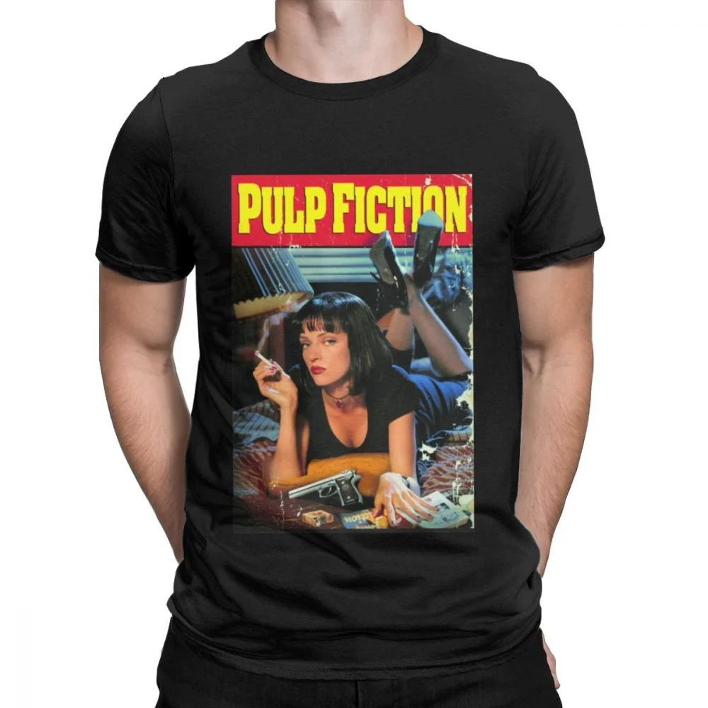 New Summer Fashion T Shirts Pulp Fiction Poster T-Shirts 1994 Quentin Tarantino Tops Graphic Streetwear Men Tee Shirt
