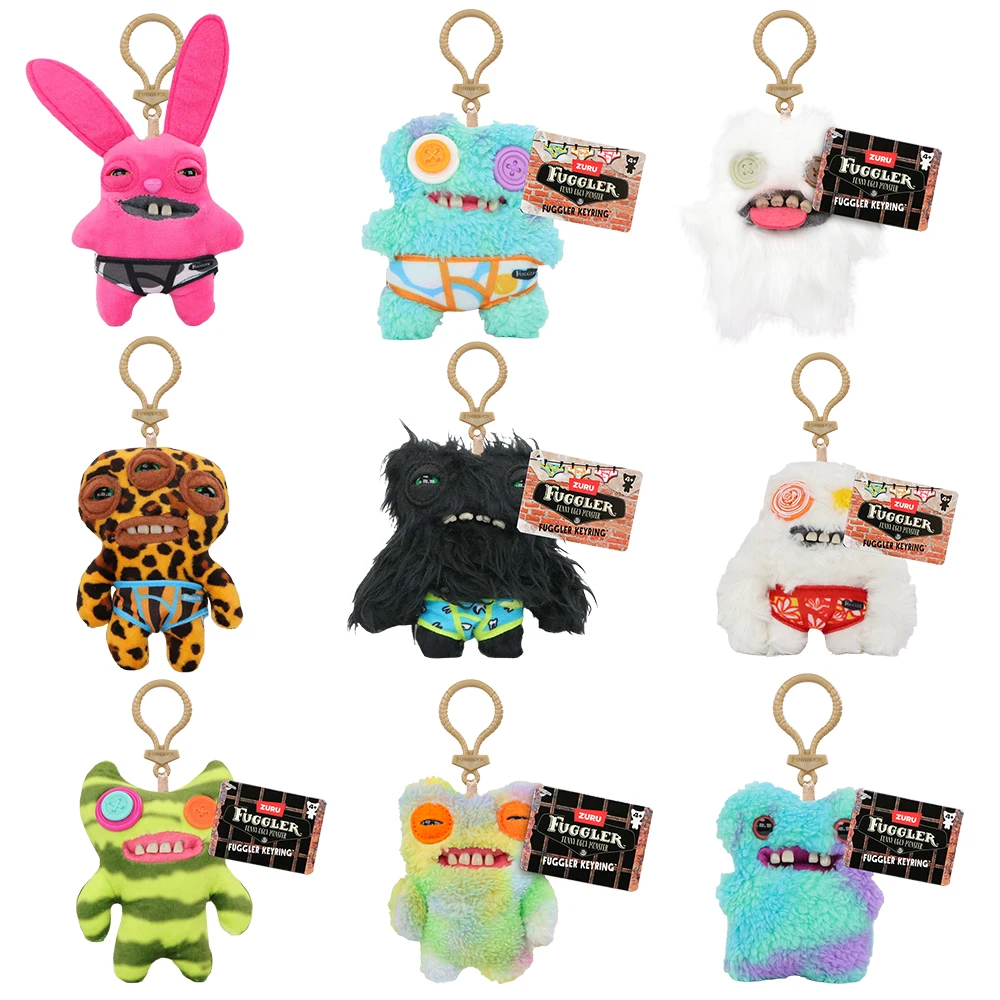 FUGG Schlüsselanhänger Plüschtier Fuggler Anhänger Puppe Erschöpfter Alien Hässliches Monster Schlüsselring Stofftier Plüschpuppe Hängende Dekoration Geschenke – Detail 2