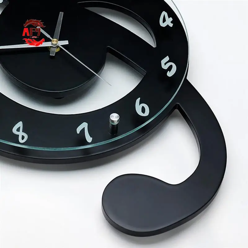 

AF90-Living Room Musical Note Clock, Home Decoration Wall Clock, Silent Non-Punch Wall Clock, Children's Wall Clock