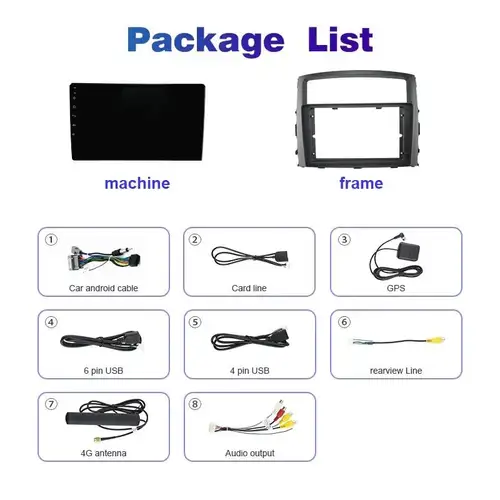 Imagen 2 del producto Android 15 para Mitsubishi Pajero 4 V80 V90 2006 - 2014 2K QLED Android Radio de coche reproductor de vídeo Multimedia estéreo voz CarPlay 4G