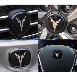 For 2022 Changan UNIT Steering Wheel Sticker Modified Wheel Hub 3D Label