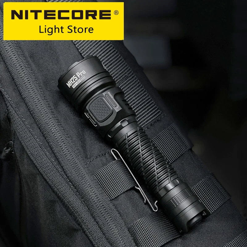 Imagem -03 - Nitecore-long Range Search Torch Mh25 Pro Usb-c Lanterna Recarregável Uhi 40 Led Beam Nl2153hp 705 m 21700 Bateria