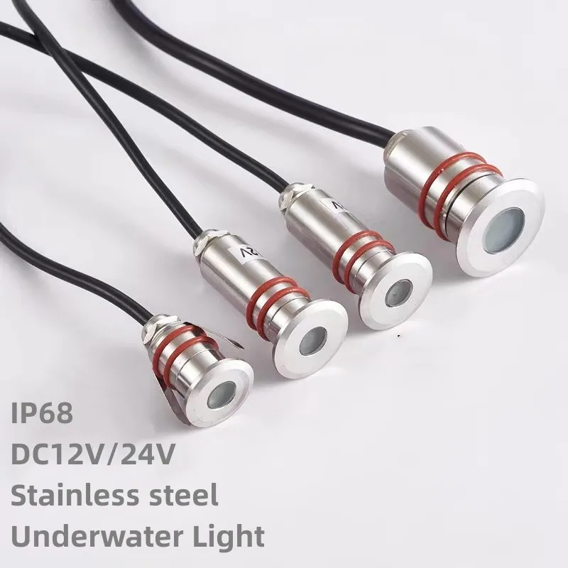 IP68 MINI lampa podziemna ogrodowa ścieżka tarasowa dziedziniec basen oświetlenie punktowe DC12V/24V lampa zakopana ze stali nierdzewnej