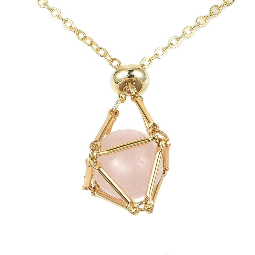 PandaHall 6 Stück 2-farbige Messing-Gliederketten für Makramee-Beutel, Platin & Gold, je 3 Stück pro Farbe für Anhänger-Halsketten und Schmuck – Detail 5