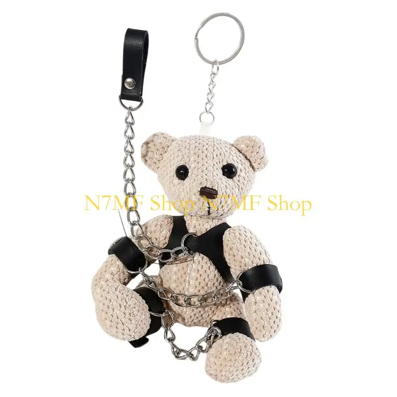 

N7MF Bear Shaped Keychain Holiday Party Accessory For Bags Backpacks Home Decoration