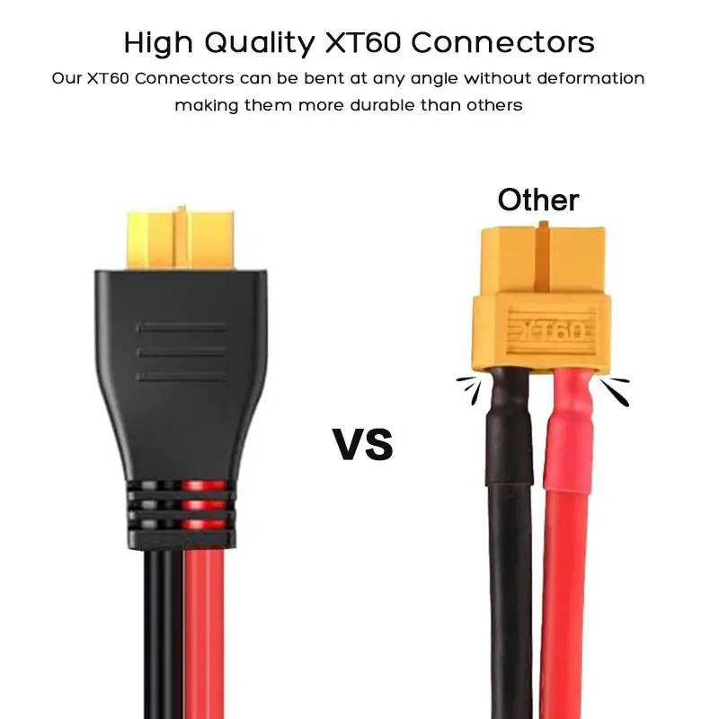 3m/1.5m 12AWG Sigarettenaansteker voor XT60 Adapter Kabel voor ALLPOWERS R600 R1500 R2500 S2000 Pro Ecoflow Delta/River Anker.