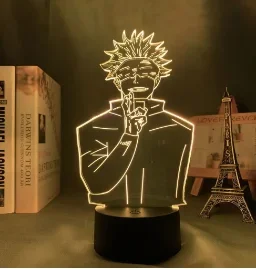 Jujutsu Kaisen Gojo Satoru Nanami Kento Sukuna 3d Led Lamp for Bedroom Anime Figure Night Lights Mange Room Decor Boys Gift