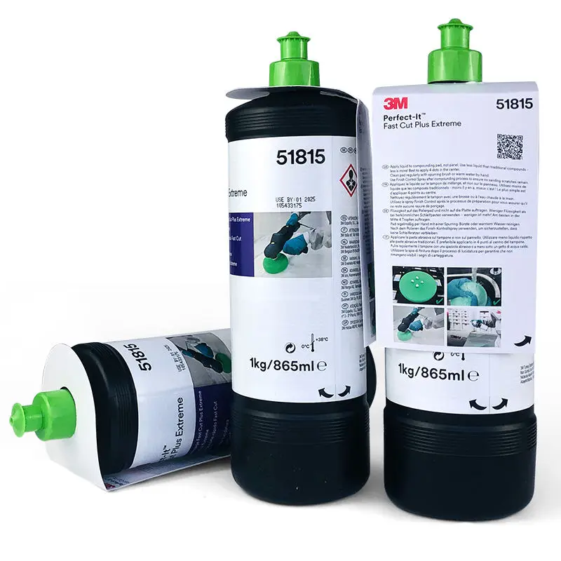 

ZR Perfect-It Fast Cut Plus Extreme 51815 865ml Quickly Grinds Coarse Polishing Wax for Automotive Paint Scratches