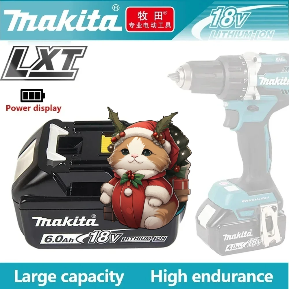 

2025 makita 18v battery 6Ah BL1850B Li-ion Replacement for makita 18 v battery Battery BL1860B BL1860 BL1840B BL1830B