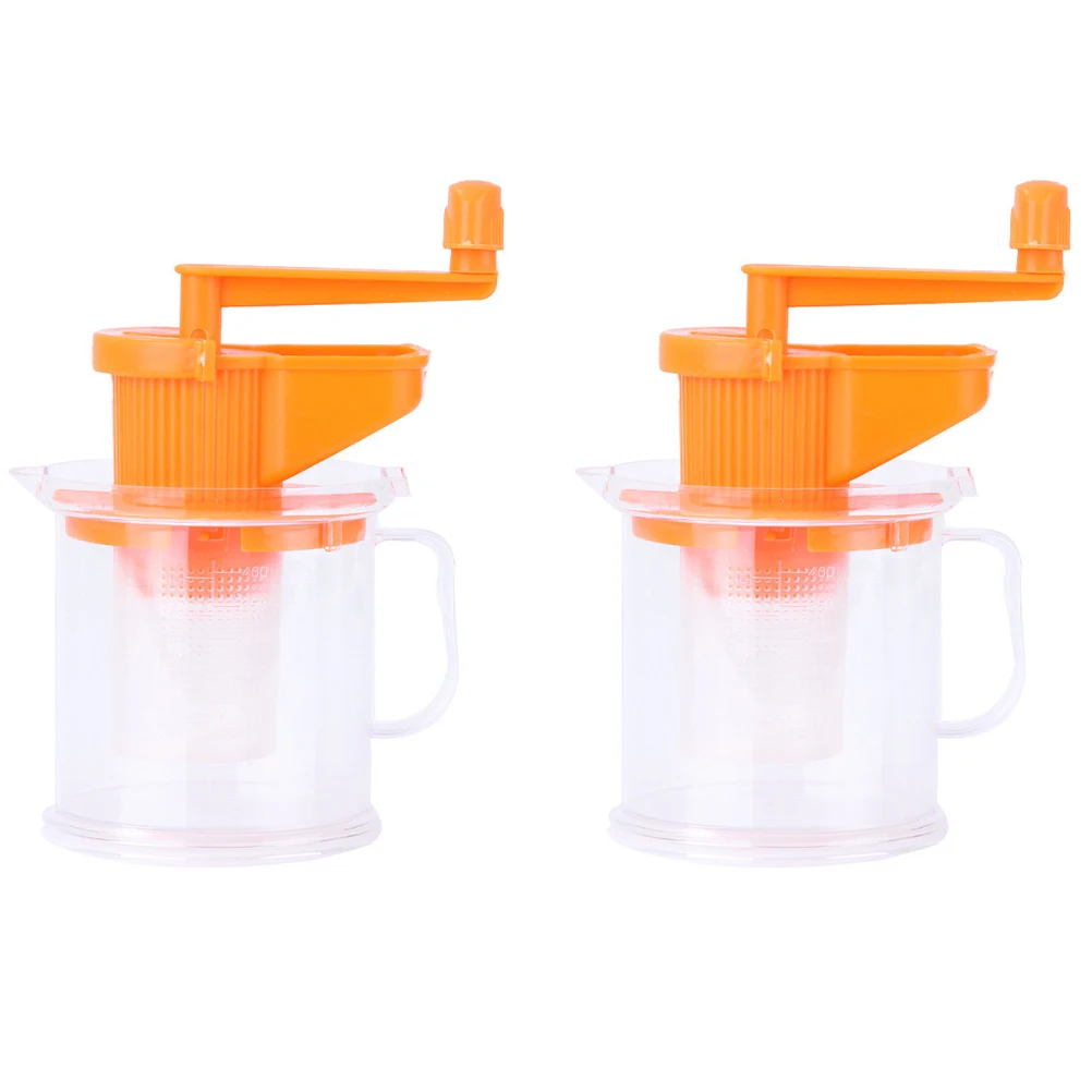 

2PCS Manual Manual Juicer Grade Plastic Fruit Juicer Reliable Lemon Soybean Fruit Squeezer Easy Clean Machine