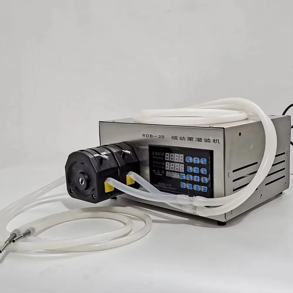 Double Nozzle Peristaltic Pump Liquid Filling Machine Peristaltic Pump Micro-Filling Machine Liquid Filling Machine