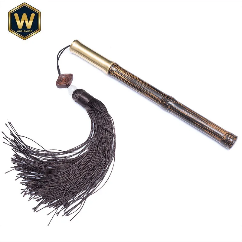 

For Golden Silk Bamboo Signature Pen, Copper-Wood Tassel Neutral Brass Pen, Retro Cultural Play Collection Pen