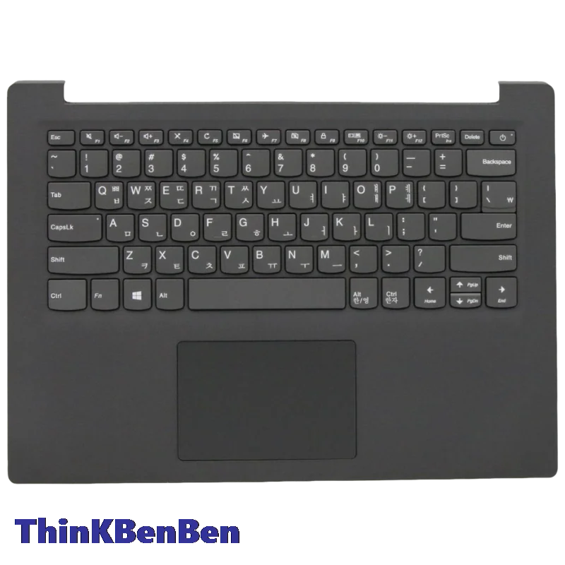 KR Korean Texture Iron Gray Keyboard Upper Case Palmrest Shell Cover For Lenovo V14 ADA ARE IGL IIL IKB IWL 5CB0W44141