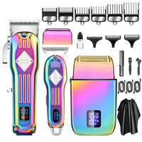 RESUXI 973 3 in 1 Professional Electric Hair Clipper and Shaver Set for Barber Men Hair Trimmer Electric Shaver Hair Cut Maching