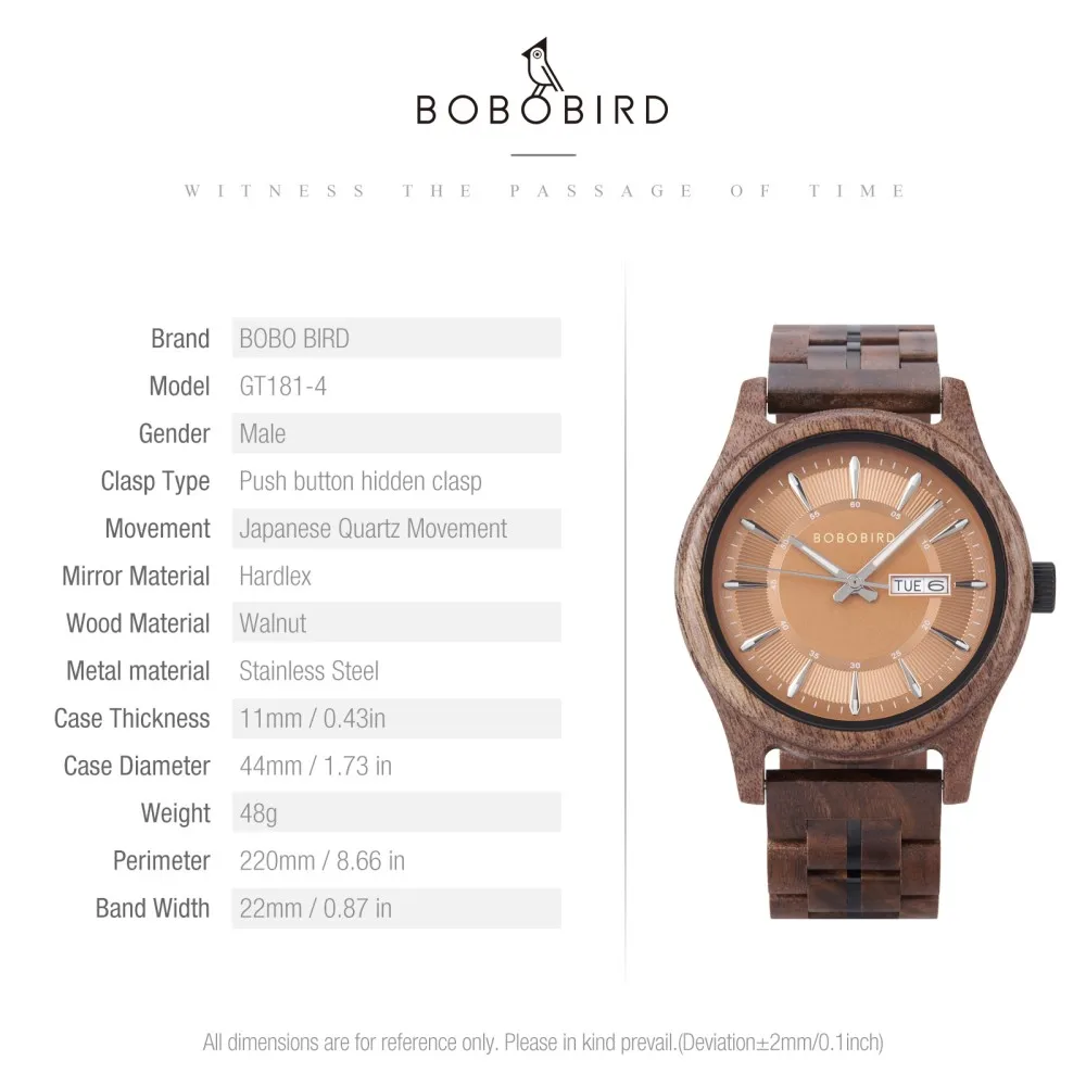 LOGO personalizzato Orologio in legno Cronografo moda Orologio da polso sportivo al quarzo Orologio BOBO BIRD Orologi in legno di noce per uomo Dropshipping