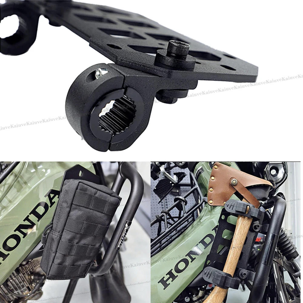 

Motorcycle Bumper Molle Panel For Trunk Storage Carbon Steel Waterproof Tactical Molle Organizer Modular Storag