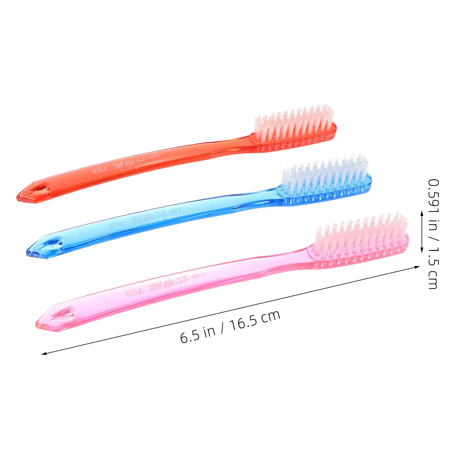 12Pcs Adults Premium Hard Bristle Toothbrush Deep Clean Whitening Effect Smooth Neck Design Non-Slip Handle