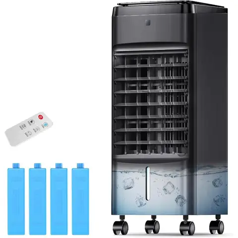 Evaporative Air Cooler 3IN1 Air Conditioner Portable for Room with 4 Operating Modes and 3 Speed Settings 12Hour Timer Function