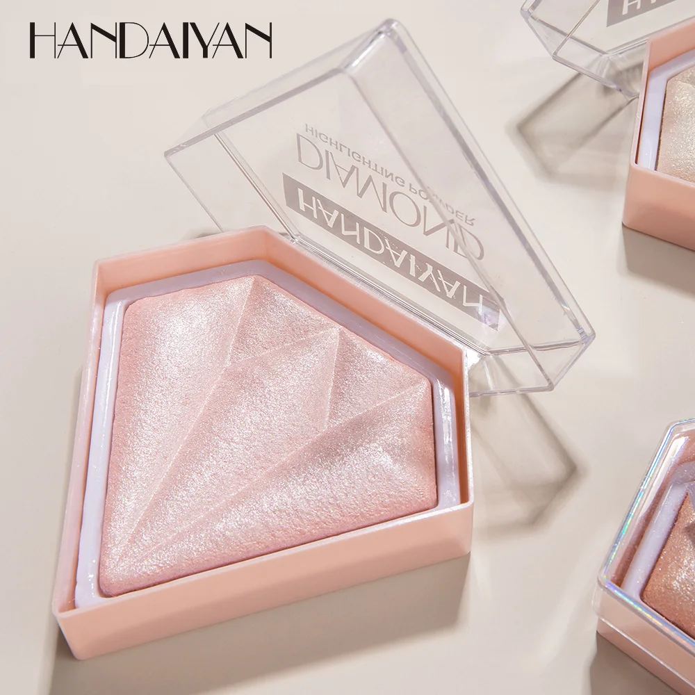 HANDAIYAN Diamond Glitter Highlighter Powder Face Makeup Highlight Glow Shine Metallic Brighten Body Contour Luminous Corrector