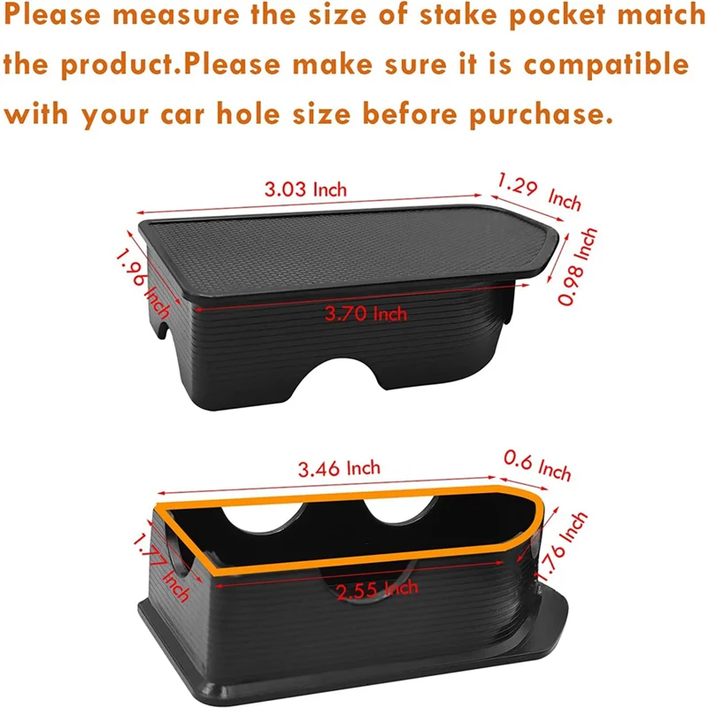 Stake Pocket Covers, Bed Rail Stake Pocket Caps for GMC Sierra Chevrolet Silverado 2019 2020 2021 Accessories,