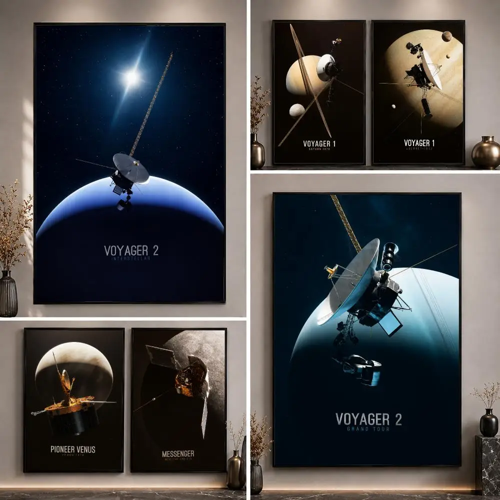 Deep Space Probe Astronomy Aesthetic Poster HD Waterproof Eco-Friendly For Kitchen Bathroom Wall Art Bedroom Home Decor