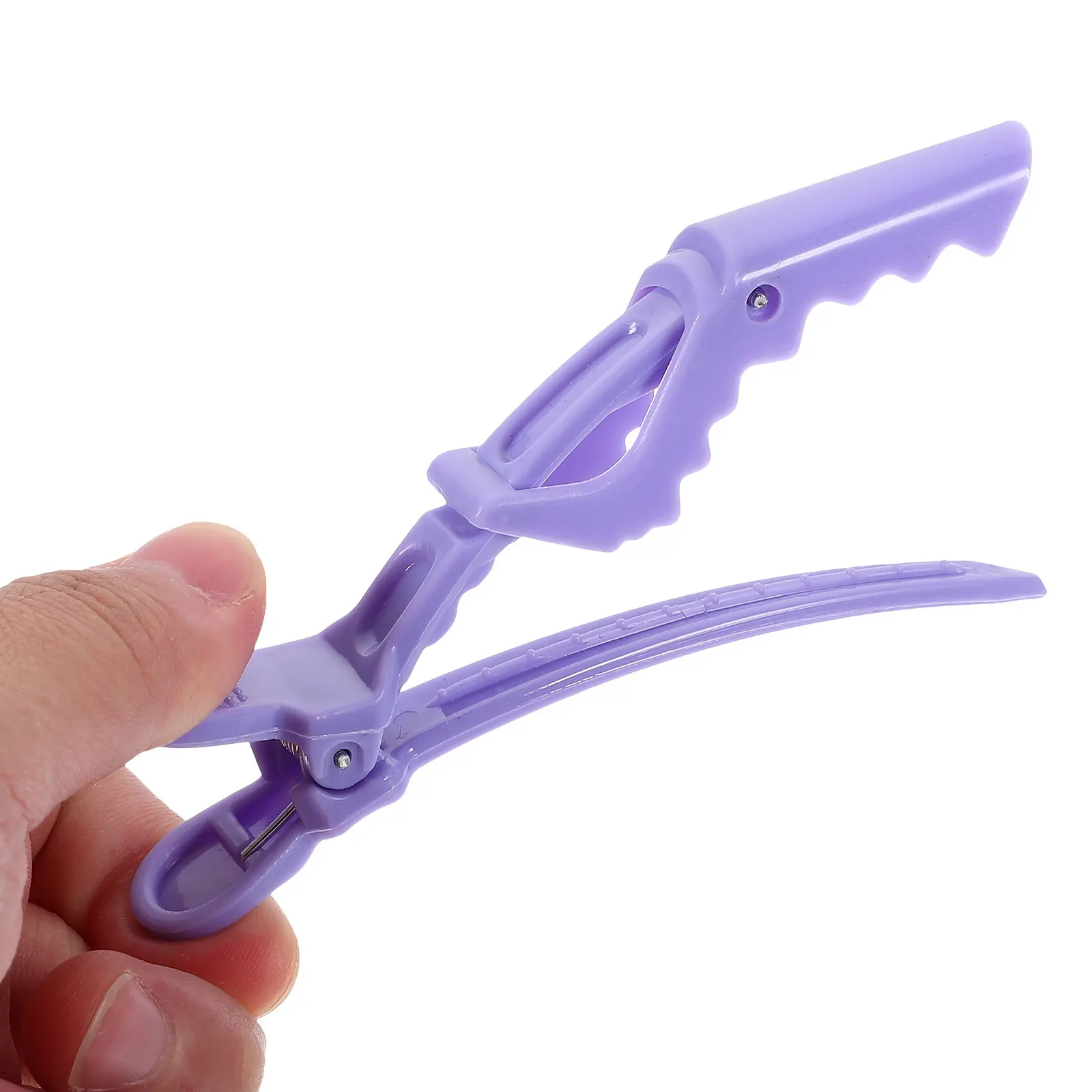 12Pcs Professional Hair Clips Alligator Sectioning Plastic Clips Lightweight Sturdy Salon Hairdressing Tools for Styling Perm