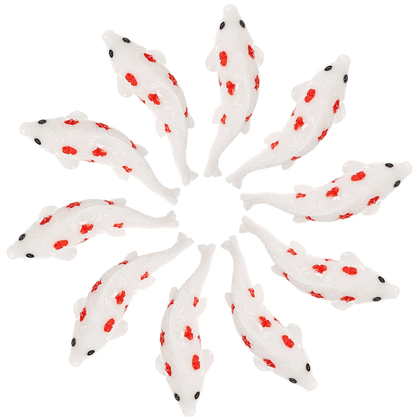 

30Pcs Resin Mini Goldfish Decorations Small Fish Tank Ornaments Micro Landscape Fish DIY Aquarium Decoration Mini Goldfish