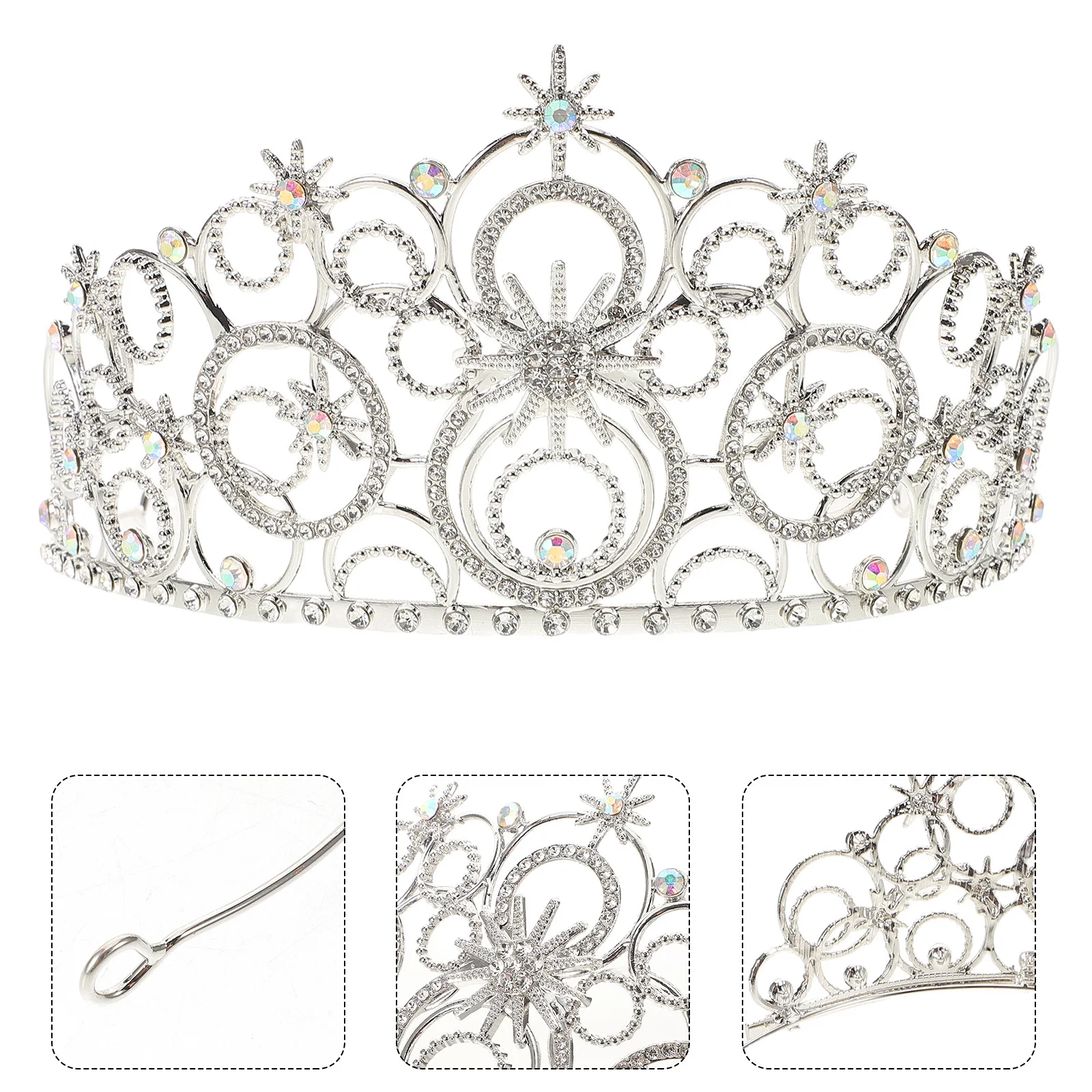 

Wedding Crown For Women Crystal Bubble Tiara Bridal Hair Accessories Lightweight Bridal Hair Band Tiaras Crowns