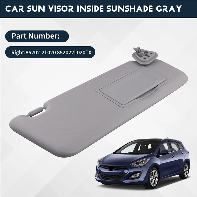 

Unusual Car Sun Visor Inside Sunshade Gray For Hyundai I30 I30CW 2008-2011