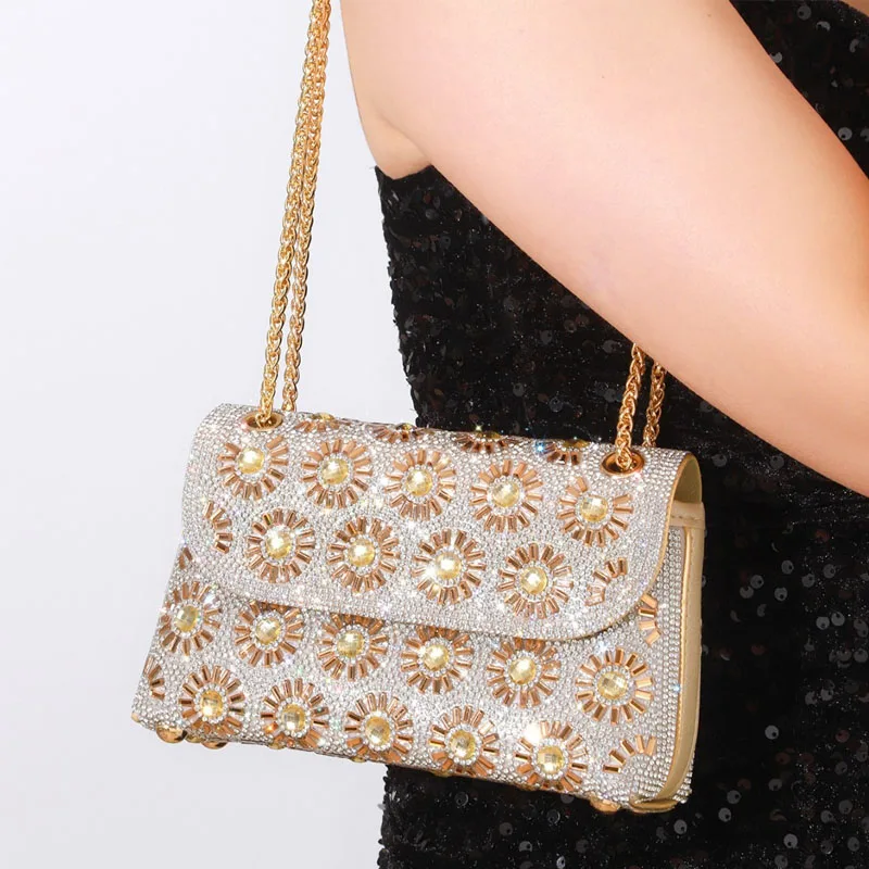 

Luxury Design Handbags For Women Elegant Chain Shoulder Bag Female Party Evening Wedding Clutch Bag