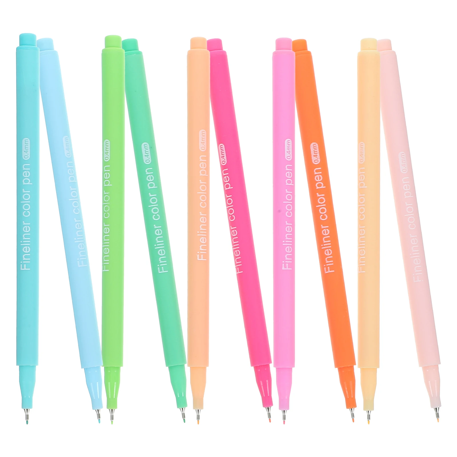 

10 Pcs Handbook Set Doodling Accessory Water-based Colored Pen Decorative Pens Markers Plastic Adult Coloring for School