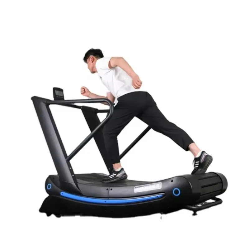 Home Use Manual Commercial Gym Fitness Curved Treadmill Machine