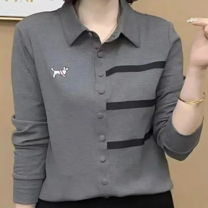 

Spring New Stylish Slimming Base Shirt Women Versatile Long Sleeve T-Shirt Inner Wear Top