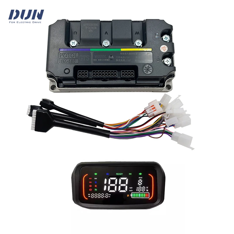 

VOTOL EM180 GTS Boost 250A Peak 490A Датчик Холла BLDC Контроллер с дисплеем N7 для двигателя среднего привода в ступице колеса 3000-5000 Вт