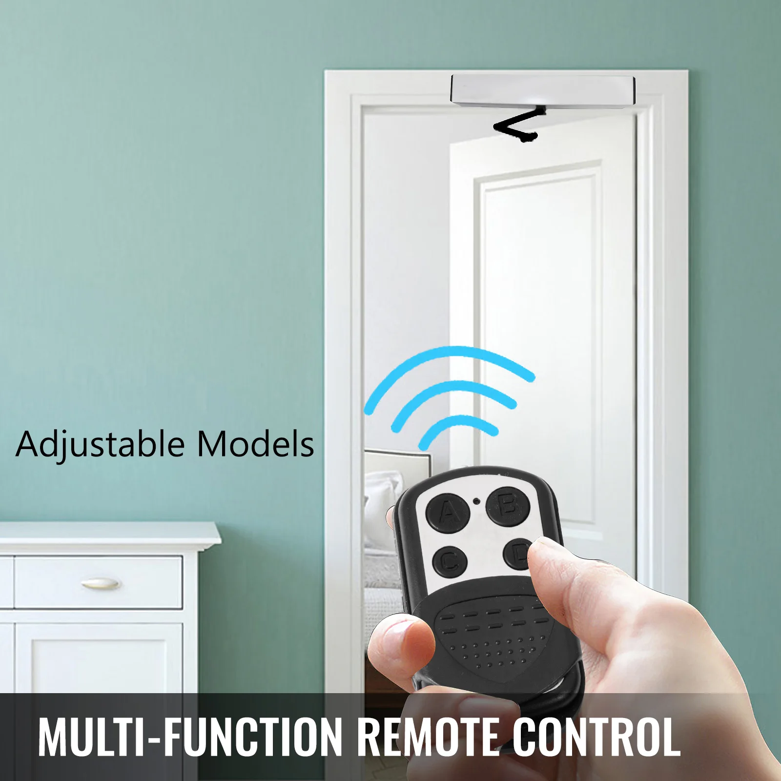 VEVOR Automatic Door Opener 110-240V Door Stopper Speed Mute Closing Swing Door Closer Adjustable Door Stopper Door Hardware