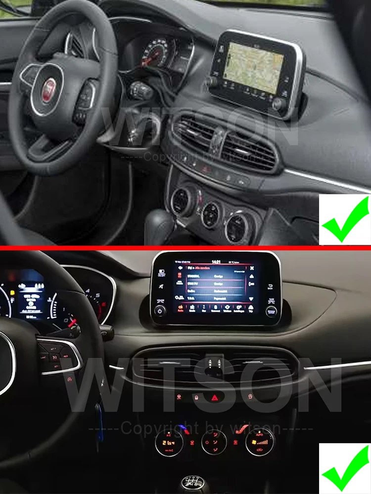 9‘’ Car Radios Android 13 Audio For FIAT EGEA TIPO 2019 2020 2021 Fit Youtobe Multimidia Player Autoradio WIFI Bluetooth CarPlay