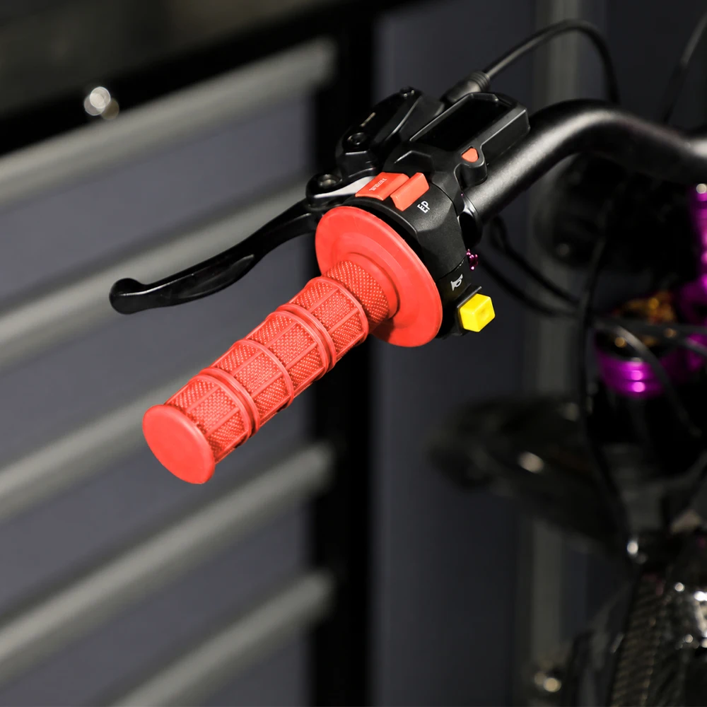 Puños de goma universales para manillar, para Q20 Yozam IN10 Surron Ultrabee 250-550cc, piezas para motocicletas eléctricas de cross y scooters