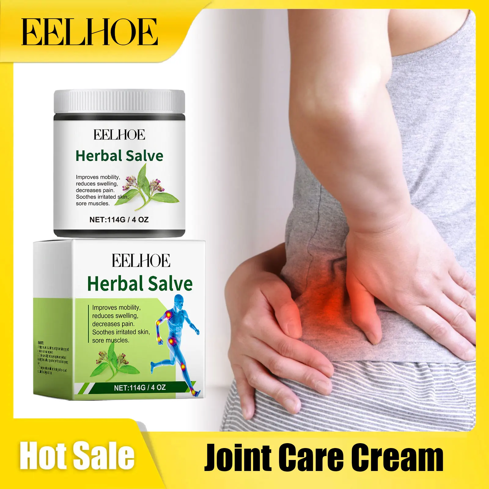 

EELHOE Joint Care Cream Relieve Soreness Nourish Epidermis Massage Skin Reduce Stress Enhance Vitality Joint Moisturizing Creams