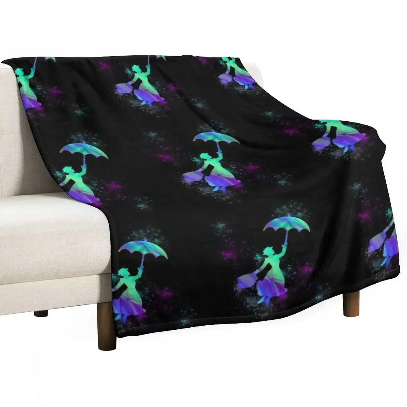 magical mary poppins Throw Blanket Thermal Furry Blankets