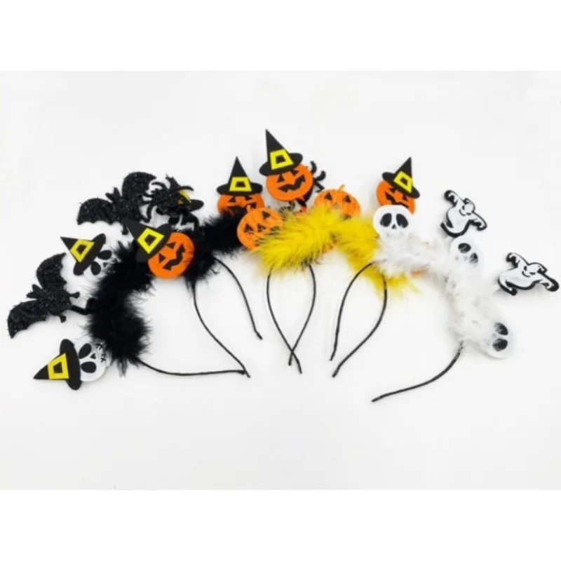 

4pcs/set Halloween Party Spider Pumpkin Headband Decorative Hair Accessory Headdress for Party Acting