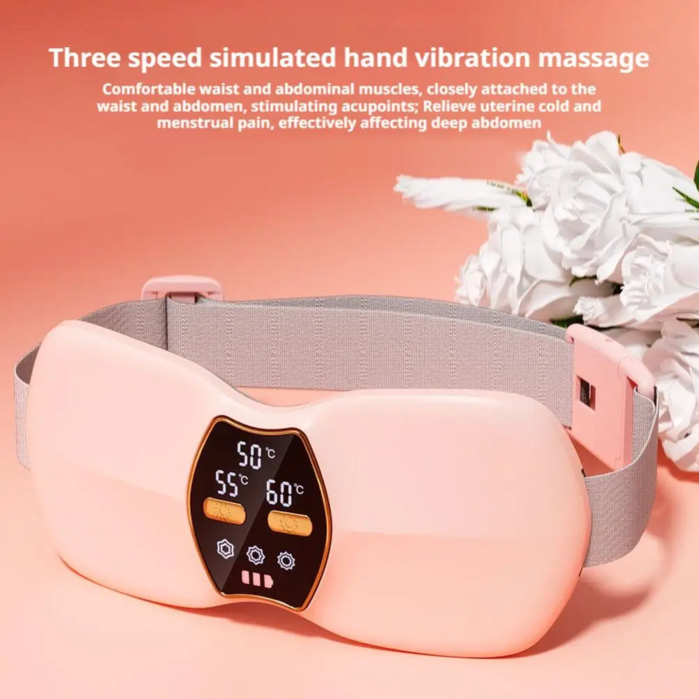 Masajeador eléctrico de cintura calentado, escultor de Abs, cinturón tonificador Ab para ejercicio del vientre, masajeador Abdominal de espalda baja, soporte de relajación muscular