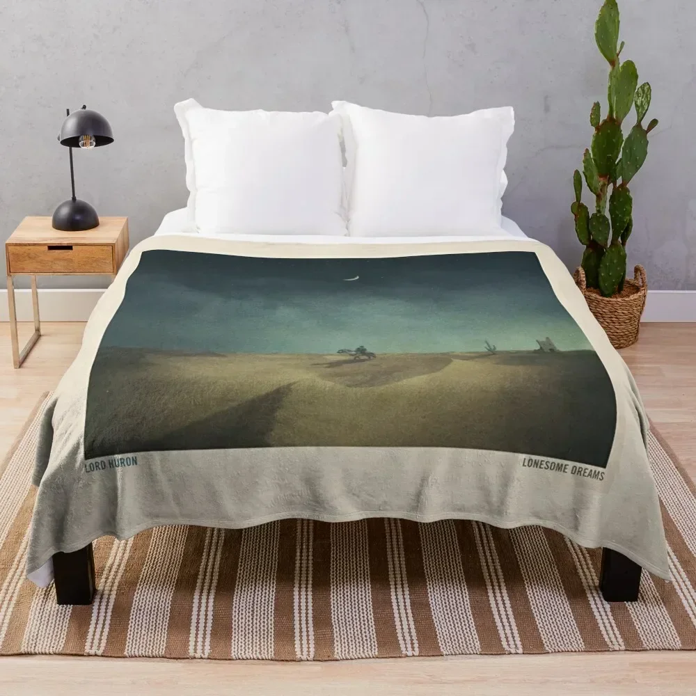 Lonesome Dreams - Lord Huron Throw Blanket Loose Retros Blankets