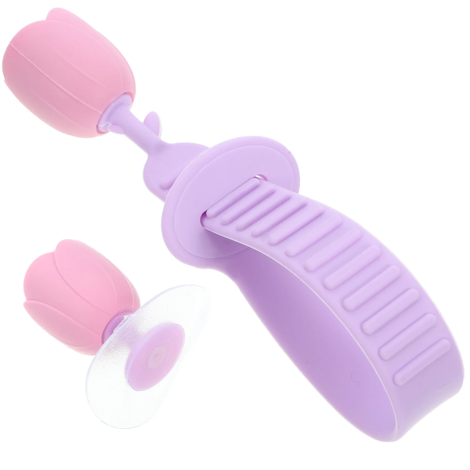 

1 set 1 Set Flowers Toilet Seat Handle Toilet Lid Lifter Reusable Silicone Adhesive Design Portable Bathroom Supplies Easy Open