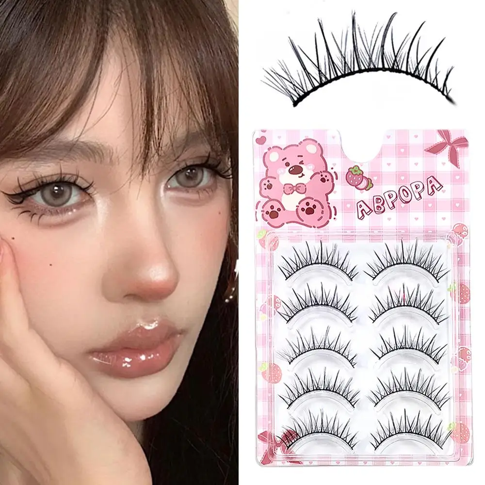 

Cross Natural Eyelashes Lash Extension Sweet False Eyelashes Reusable Long Lash Daily Eye Makeup Items Lash Cluster Fake Eyelash